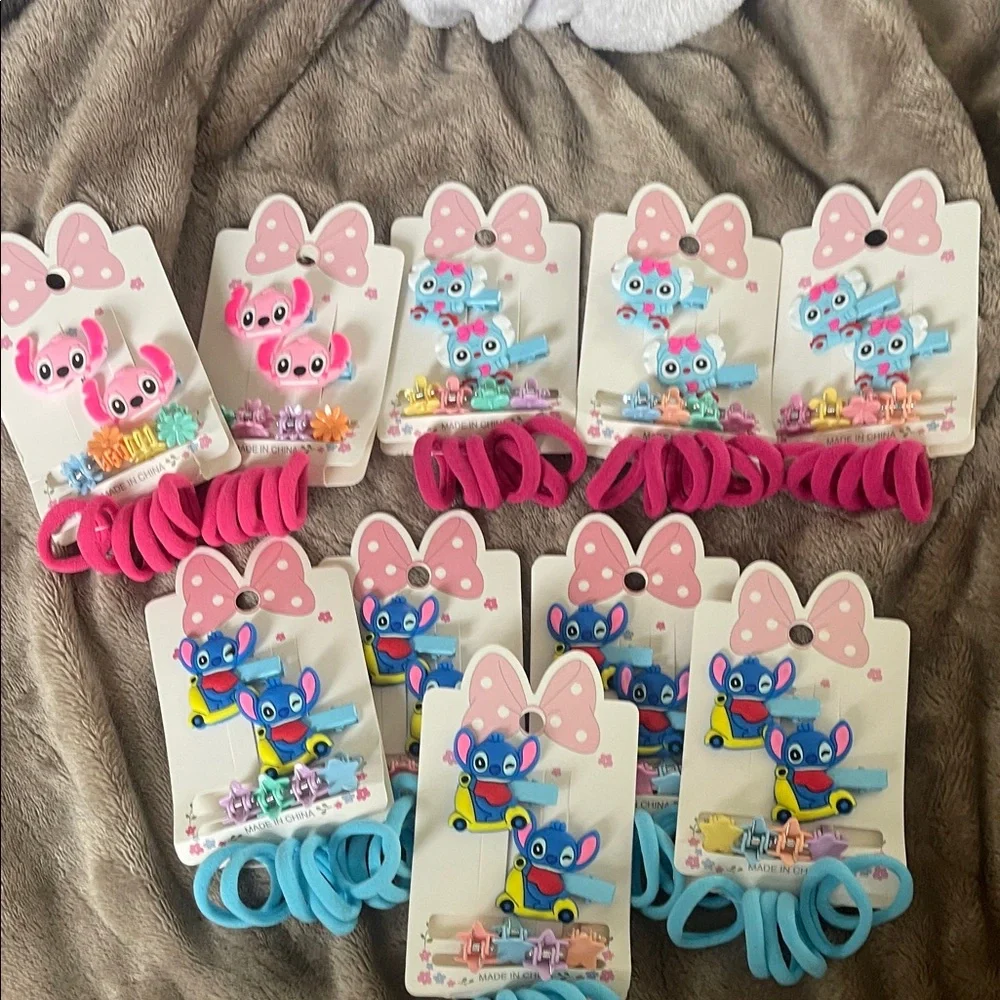 Disney stitch Lilo 10 packs hair clips, Party Favor NWT